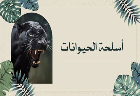 أسلحة الحيوانات: قدرات خارقة للبقاء في عالم المفترسات 18 أسلحة الحيوانات