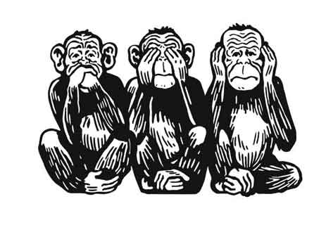 You are currently viewing المعنى الحقيقي لأسطورة القرود الثلاثة الحكيمة